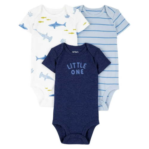 Carter's Child of Mine Baby Boy Bodysuit, 3-Pack, Sizes Preemie-18 Months