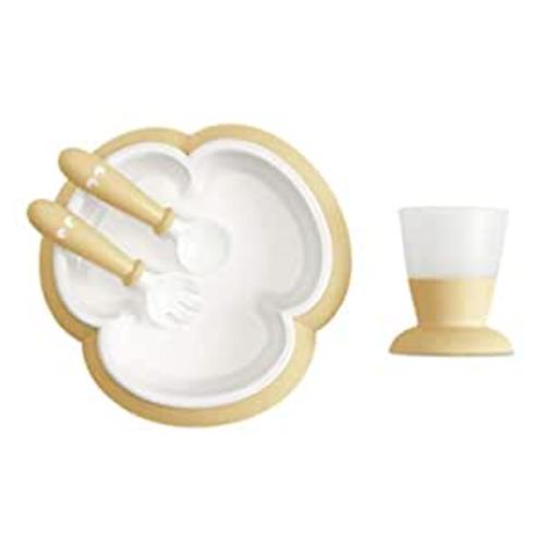 Amazon.com : BabyBjörn Baby Feeding Set, 4 pcs, Powder Yellow : Baby