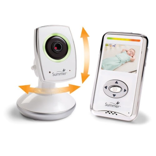 giggle Nursery Essentials | Baby Zoom Wi-Fi Video Monitor, White