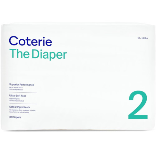 Coterie Size 2 Diaper, 31 CT