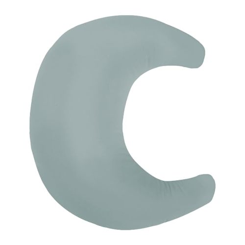 Snuggle Me Organic Nursing Pillow | Organic Cotton Firm, Ergonomic U-Shaped Bottle & Breastfeeding Pillow for Comfort & Support | Machine Washable Feeding Pillow, Newborn Essentials (Slate)