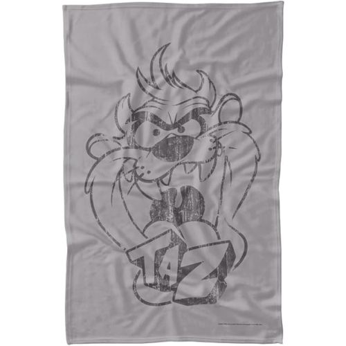 LOGOVISION Looney Tunes Blanket, 36"x58", Faded Taz Fleece Blanket