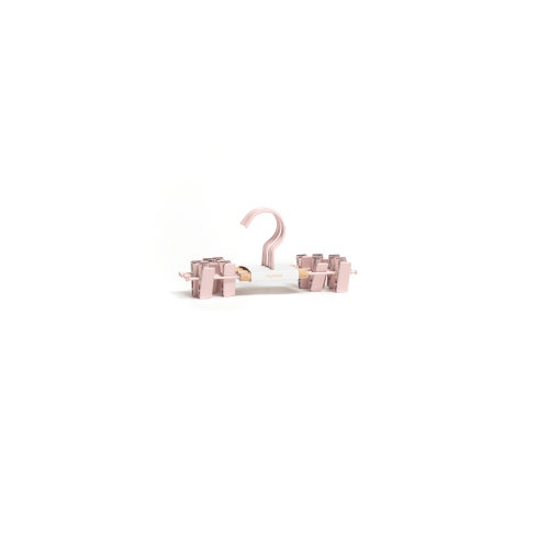 Hangers in Blush - kids metal clip hangers