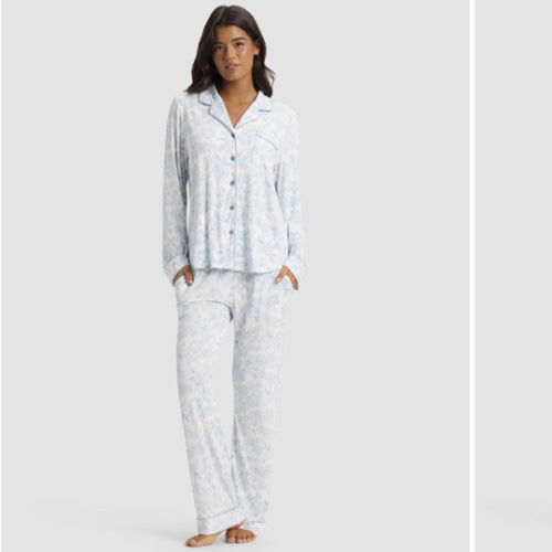 Women's Bamboo Stretch-Knit Long Sleeve Pajama Set | Cozy Earth