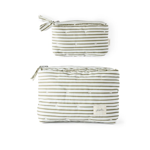 On The Go Pouch Set in gray or olive