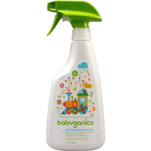 Babyganics The Cleaner Upper Toy And Highchair Cleaner Fragrance Free -- 17 fl oz