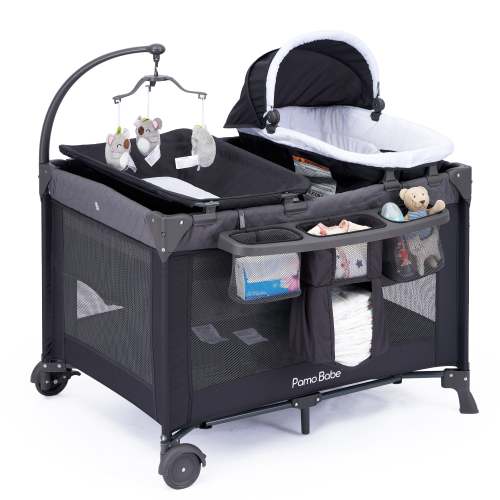 Pamo Babe Unisex Nursery Center Playard with Bassinet & Changing Table – PAMO BABE