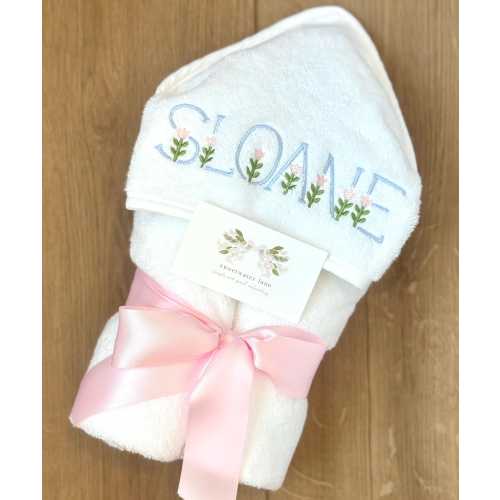 Custom Hooded Baby and Toddler Bath Towel Gift 100% Cotton
