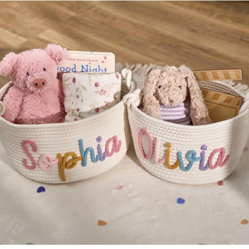 KnittyBaby Personalized Basket