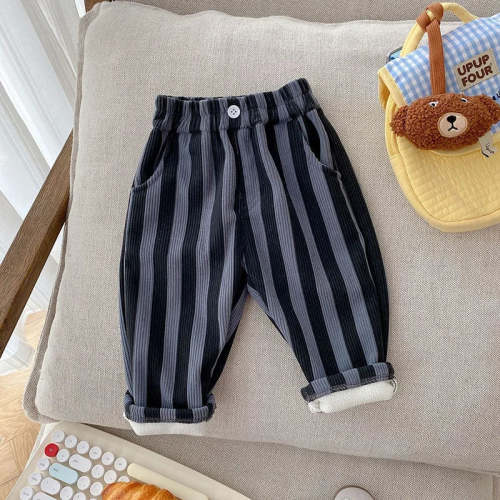 Stripe Corduroy Fur Lined Pants – Peachy Bloomers