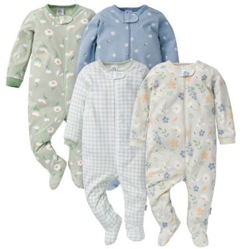 Gerber Baby Girls' 4-pack Sleep 'n Plays