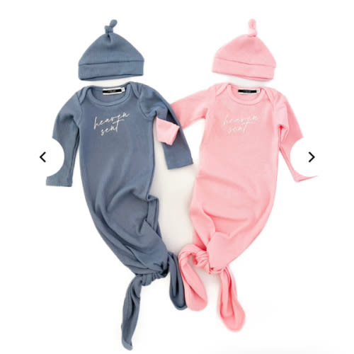 Heaven Sent Knotted Baby Sleeper & Matching Beanie – AmorClothingCo.