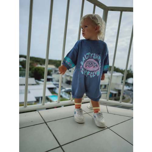 Salty Shreds Surf club baggy knit jumpsuit - Groms
