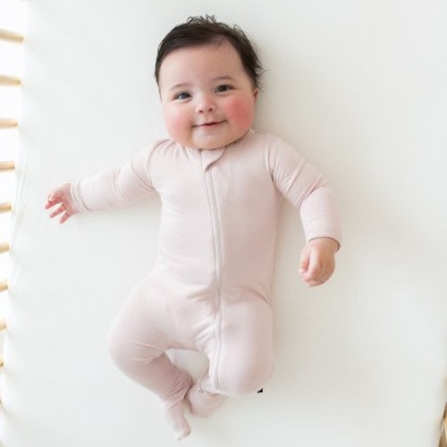 Kyte Baby Zippered Footie in Blush