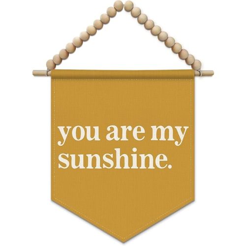 SJDFCSA You Are My Sunshine Wall Art Decor, Kids Room Decor, Inspirational Boho Nursery Wall Hanging Display Pennant Flag for Kids Girl Nursery Toddler Room Bedroom Playroom Classroom