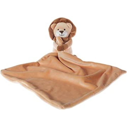 Apricot Lamb Stuffed Animals Security Blanket Yellow Lion Infant Nursery Character Blanket Luxury Snuggler Plush(Yellow Lion, 13 Inches)