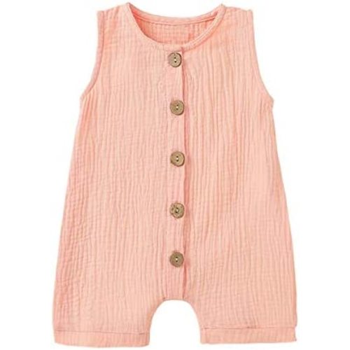 Infant Newborn Baby Boys Girls Cotton Linen Romper Summer Jumpsuit Sleeveless Overalls Clothing Set