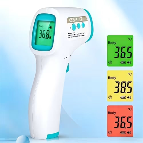 thermometer suitable for adults and children, featuring a 3-in-1 non-contact design, fever alert, and quick 1-second readings, making it for home healthcare and nursing | Free Shipping On Items Shipped From Temu | Temu