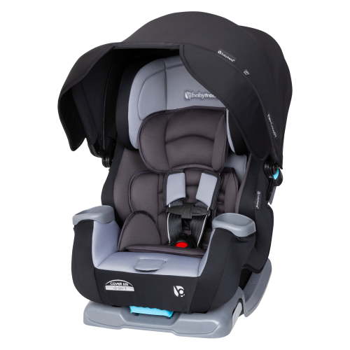 Baby Trend Cover Me 4-in-1 Convertible Car Seat With Canopy, Dark Moon Grey