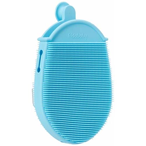 Frida Baby DermaFrida the Bath Mitt | Toddler Quick-Dry Body Bath Brush, Silicone, Replacement to Kid's Washcloth | Fits Both Parent or Child for Early Stage Development