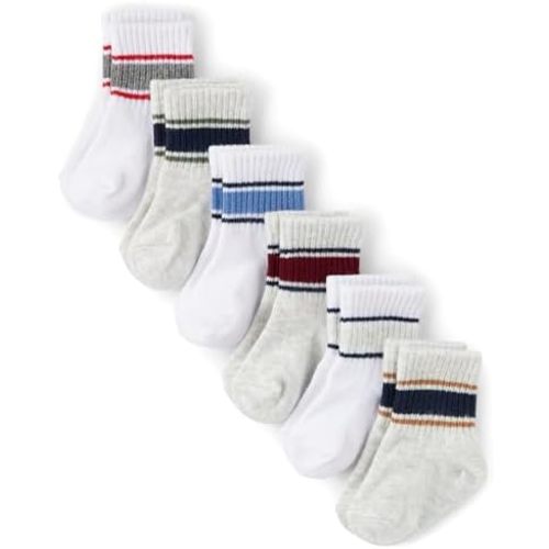 The Children's Place Baby Boy's and Newborn Midi Socks Variety Pack