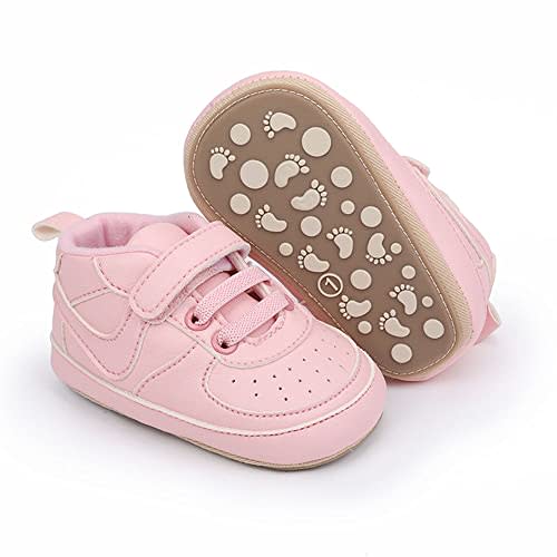 Clowora Unsex Baby Shoes Boys Girls Infant Sneakers Non-Slip Soft Rubber Sole Toddler Crib First Walker Lightweight Shoes