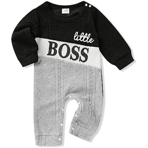 Newborn Baby Boy Romper Long Sleeve Outfits Jumpsuit Clothes Bodysuit One-Piece Romper