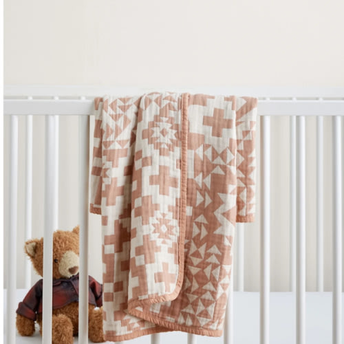 BLUE RIDGE ORGANIC COTTON BABY BLANKET