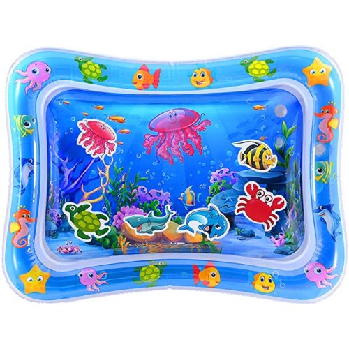 MAGIFIRE Water Tummy Time Mat for Infants 3-12 Months Old, Measures 27 inches x 21 inches, Water Mat for Babies, BPA-Free, Water Play Mat - Jelly (Rectangle)