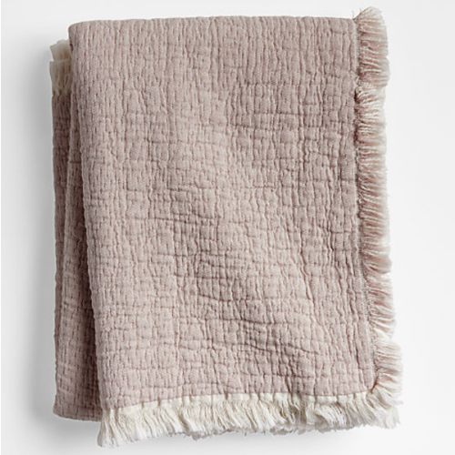 Supersoft Organic Cotton Gauze Classic Mauve Pink Kids Blanket