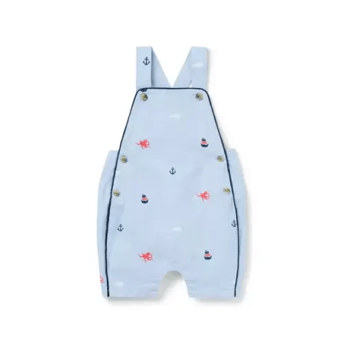 Baby Bluegrass Pirate Ship Baby Sea Friends Overall by Janie and Jack