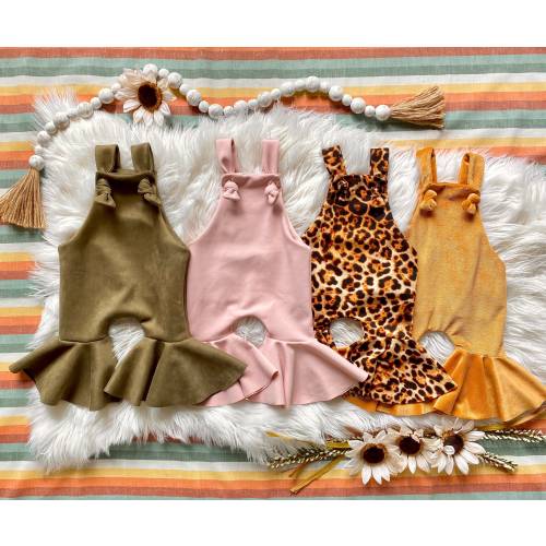 Baby bell bottom overalls