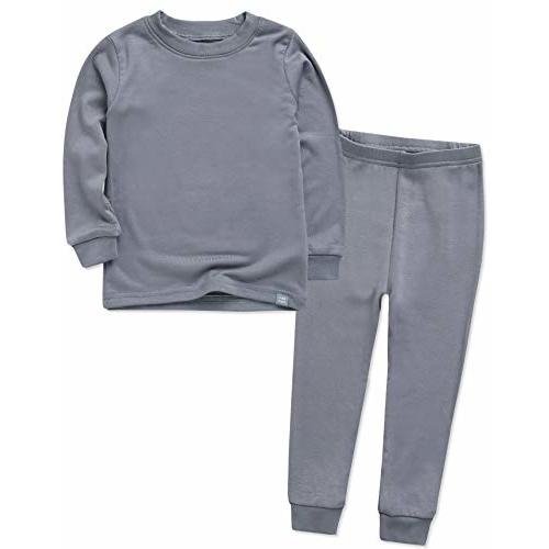 VAENAIT 6M-12Y Toddler Toddler Kids Toddler Girls Boys Soft Comfy Modal Tencel Solid Raglan Sleepwear Pajamas Pjs 2pcs Set