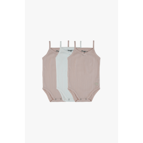 Ribbed Girls Bodysuit, 3M