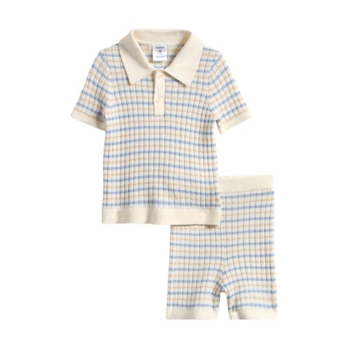 Polo Sweater & Shorts Set / 9M