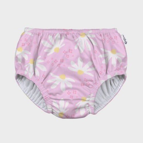 green sprouts Toddler Eco Pull-Up Reusable Swim Diaper, Color: Light Pink, Size: 6M