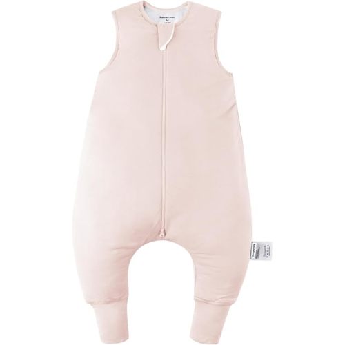 Rayon Made from Bamboo Toddler Sleep Sack with Feet 6-12 Months 1.0 Tog Ultra Soft Toddler Sleeping Sack Baby Sleep Bag Walker Quilted Wearable Blanket with Legs 2-Way Zipper Lightweight