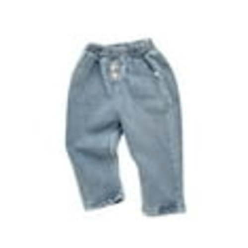 AherBiu Baby Clothes Newborn Infant Unisex Jeans Elastic Waisted Boys Girls Denim Pants Trousers