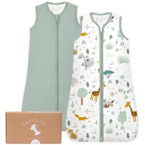 Baby Sleep Sack, 1.0 TOG Cozy Wearable Blanket, Soft Sleeping Bag with Zipper, Toddler Sleep Sack 0-3-6-12-24-3T