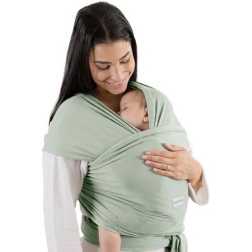 Comfy Cubs Baby Wrap Carrier - Soft & Secure Fit Cotton Blend for Newborn to Toddler - Adjustable, One Size Fits All Toddler Sling - Fern