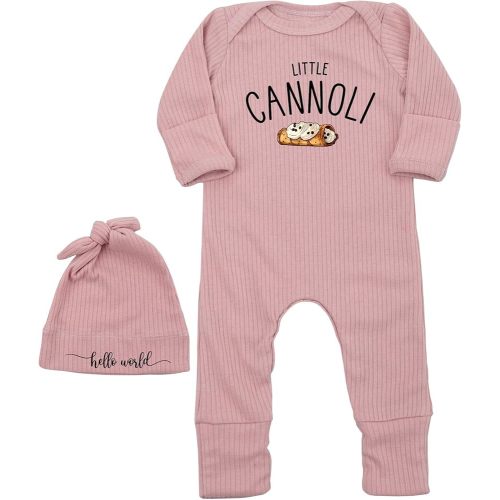 Little Cannoli Baby Boys Girls Bodysuit Newborn One-Piece Italian Food Dessert Romper Infant 0-3 Months Clothes