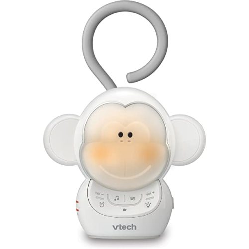 VTech BC8211 Myla The Monkey Baby Sleep Soother with a White Noise Sound Machine Featuring 5 Soft Ambient Sounds, 5 Calming Melodies & Soft-Glow Night Light, 1 Count (Pack of 1)