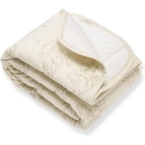 Burt's Bees Baby Reversible Blanket, Nursery, Stroller & Tummy-Time Organic Jersey Cotton Quilted Infant & Toddler Bedding