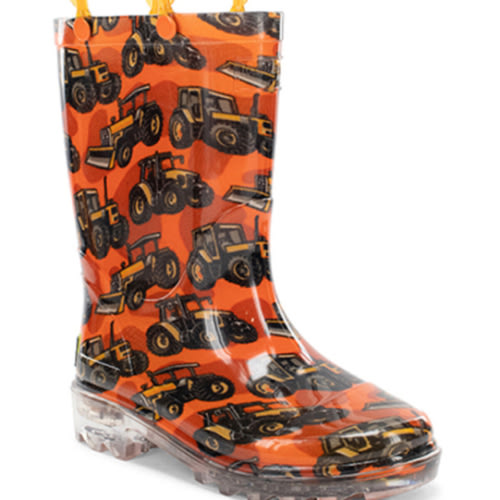 Western Chief Boys' Tractors Lighted Rain Boots - Round Toe | Boot Barn