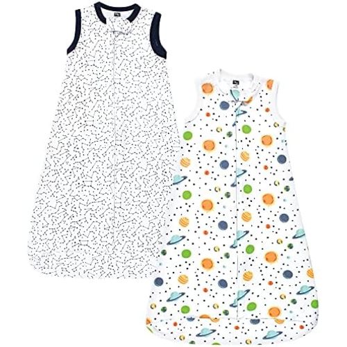 Hudson Baby Unisex Baby Interlock Cotton Sleeveless Sleeping Bag