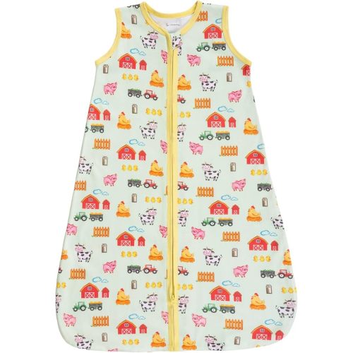 LollyBanks Sleep Sack, 100% Cotton Neutral Baby Sacks, 0.5 TOG Sleep Sacks Lightweight with 2-Way Zipper