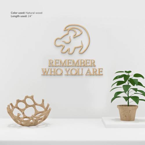 Remember who you are sign Simba Baby Lion king sign Housewarming gift Lion king Simba Kids room decor Simba wall art Nursery wall decor