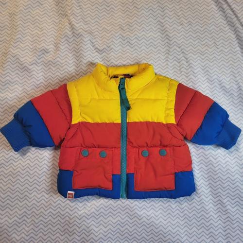 Lego target multi color puffer jacket sz...