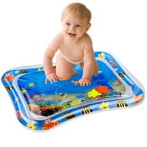 Inflatable Baby Water Mat Infant Tummy Time Playmat Toddler Fun Activity Play Center