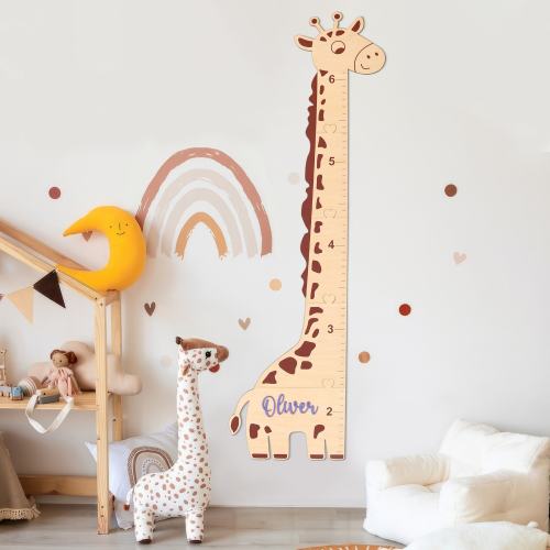Giraffe Growth Chart for Kids